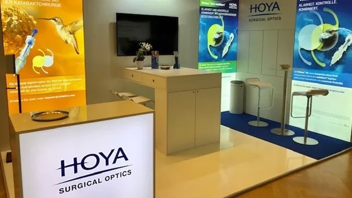 Hoya surgical optics booth at the ÖOG 2021: Action packed and in-person